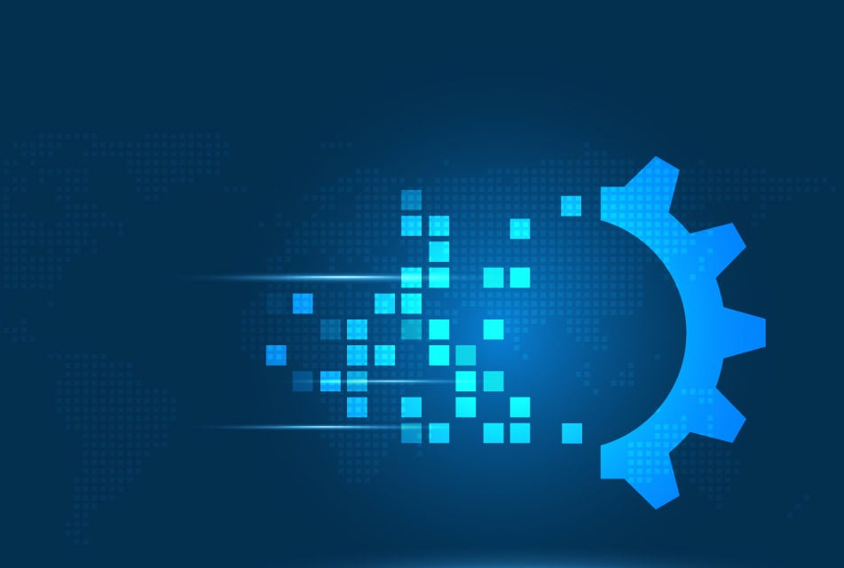 Futuristisches Bild zur intelligenten Datenverarbeitung